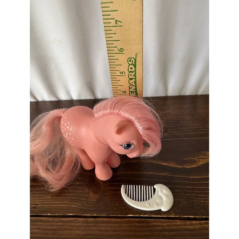 Vintage 1982 Hasbro My‎ Little Pony G1 Cotton Candy Pink Earth Pony with Comb